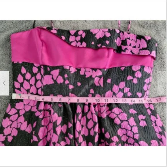 NWT Armani Collezioni Black & Pink Cocktail Dress 10